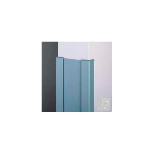 Pawling Surface Mounted End Wall 90Deg Corners, 2'' Wings, 12'H W/Caps, 6"W, Silver Gray, Recycled Vinyl CG-11R-12-210 - main